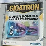 Meš platno fasadna grafika reklama za Gigatron